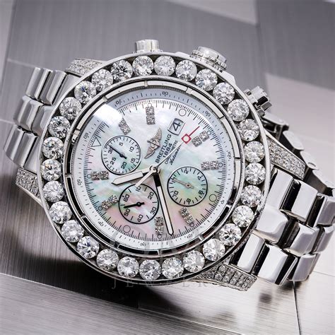 breitling super avenger diamond bezel ebay|Breitling Super Avenger Bezel .